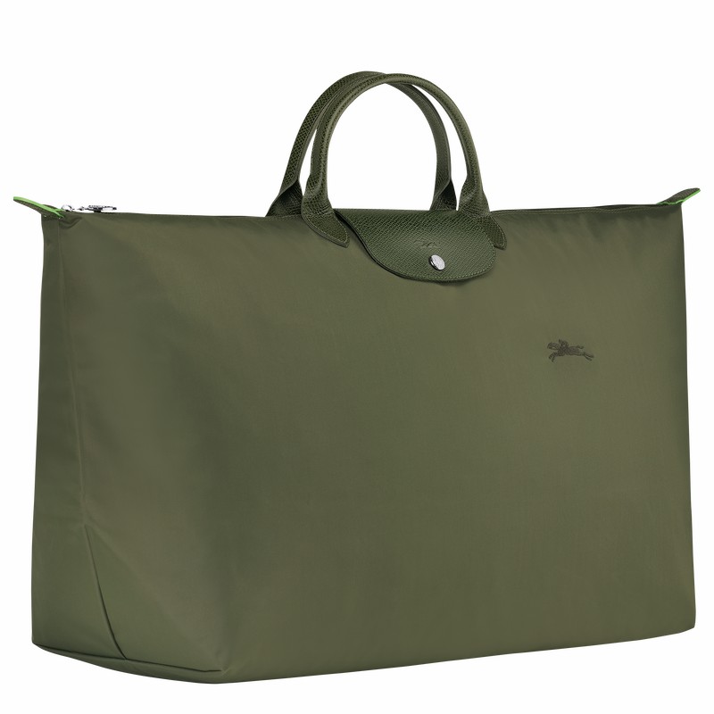 Longchamp Le Pliage Green M Travel bag - Recycled canvas Green | MYGO26801