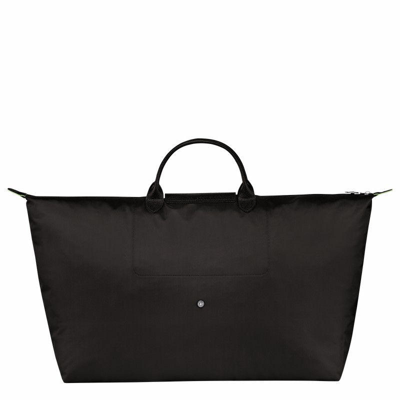 Longchamp Le Pliage Green M Travel bag - Recycled canvas Black | VWDB52079