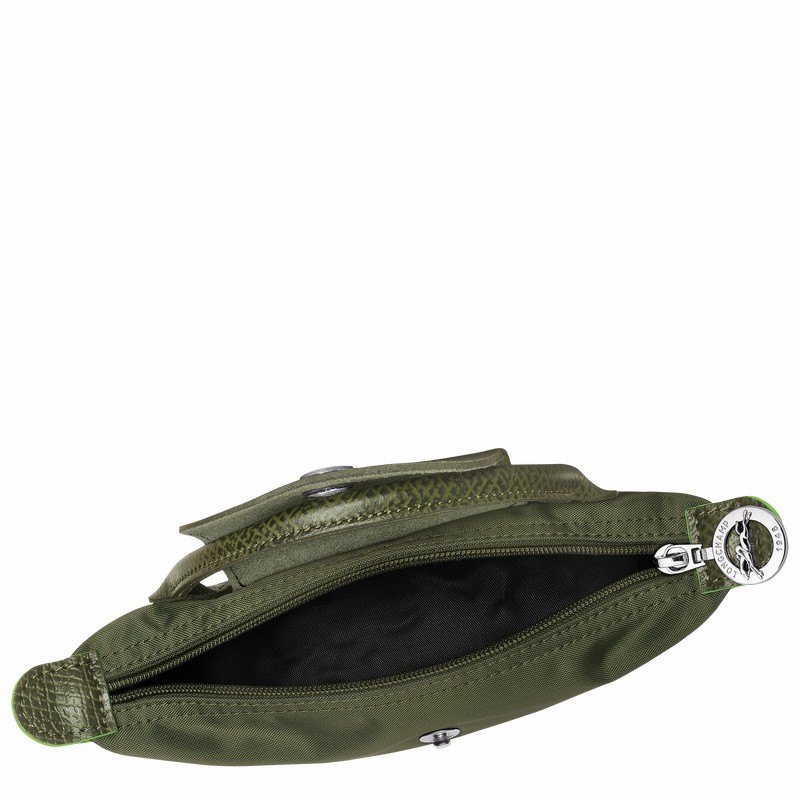 Longchamp Le Pliage Green Pouch with handle - Recycled canvas Green | TKOB76095