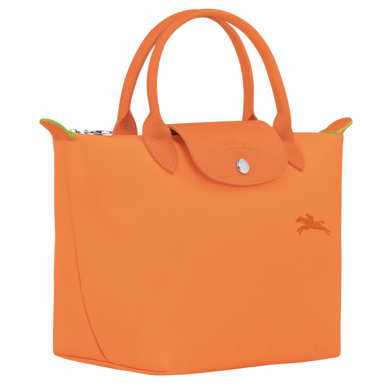 Longchamp Le Pliage Green S Handbag - Recycled canvas Orange | NBSJ56308