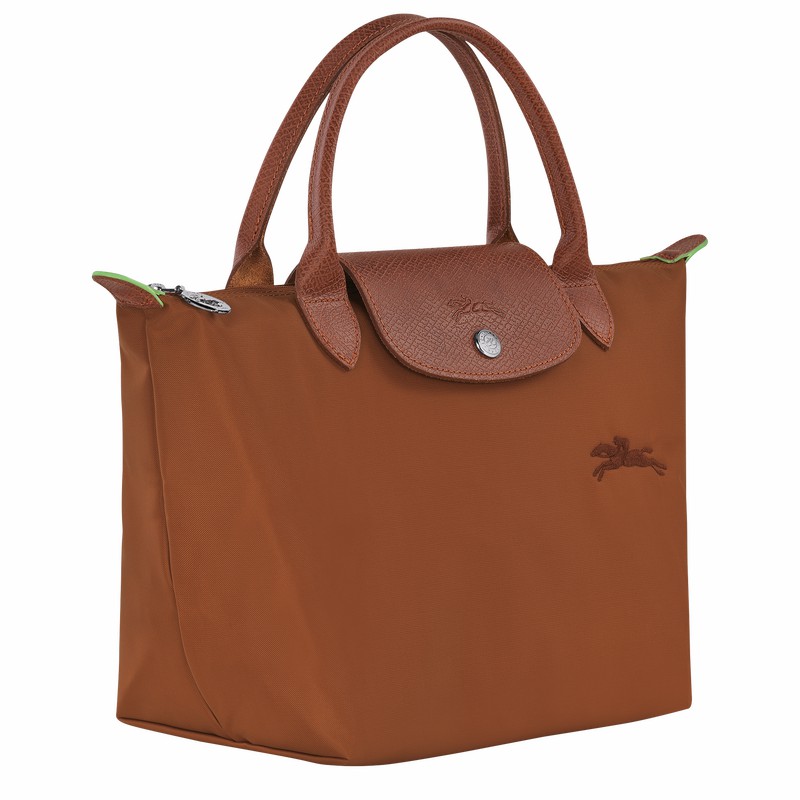 Longchamp Le Pliage Green S Handbag - Recycled canvas Brown | OIRZ90836