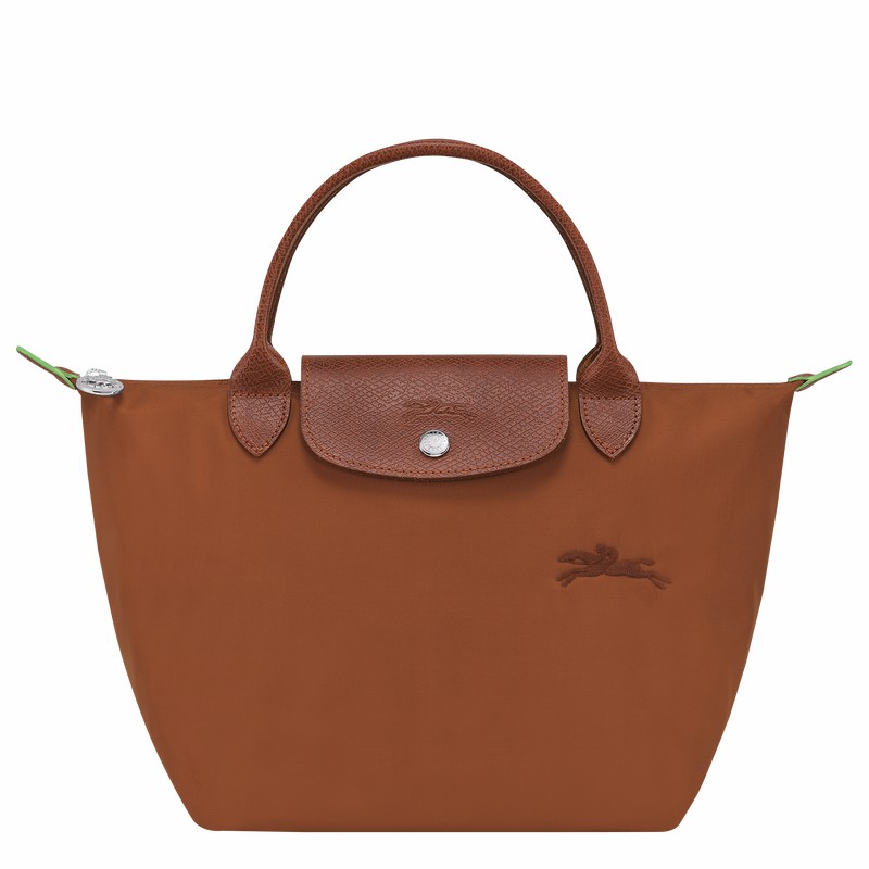 Longchamp Le Pliage Green S Handbag - Recycled canvas Brown | OIRZ90836