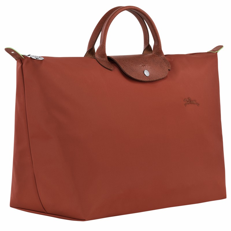 Longchamp Le Pliage Green S Travel bag - Recycled canvas Brown | XZEI32587