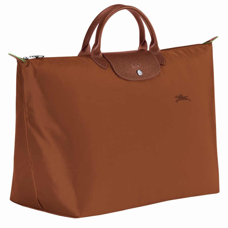 Longchamp Le Pliage Green S Travel bag - Recycled canvas Brown | XDEZ06871