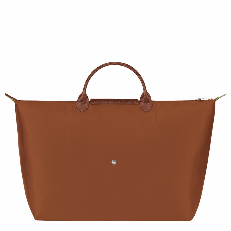 Longchamp Le Pliage Green S Travel bag - Recycled canvas Brown | XDEZ06871