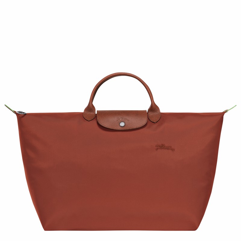 Longchamp Le Pliage Green S Travel bag - Recycled canvas Brown | CPBH90163