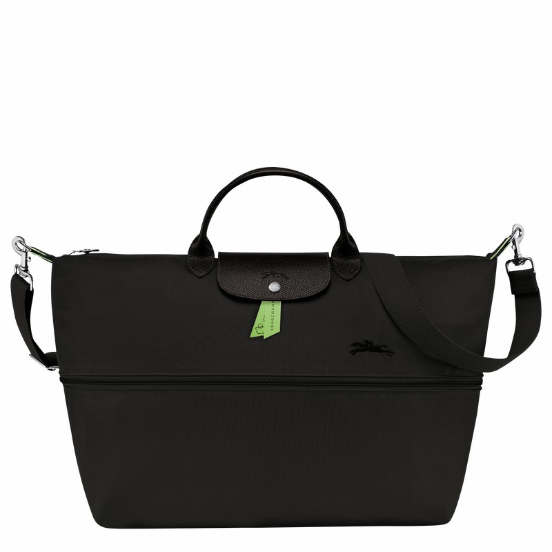 Longchamp Le Pliage Green Travel bag expandable - Recycled canvas Black | VSPC37129