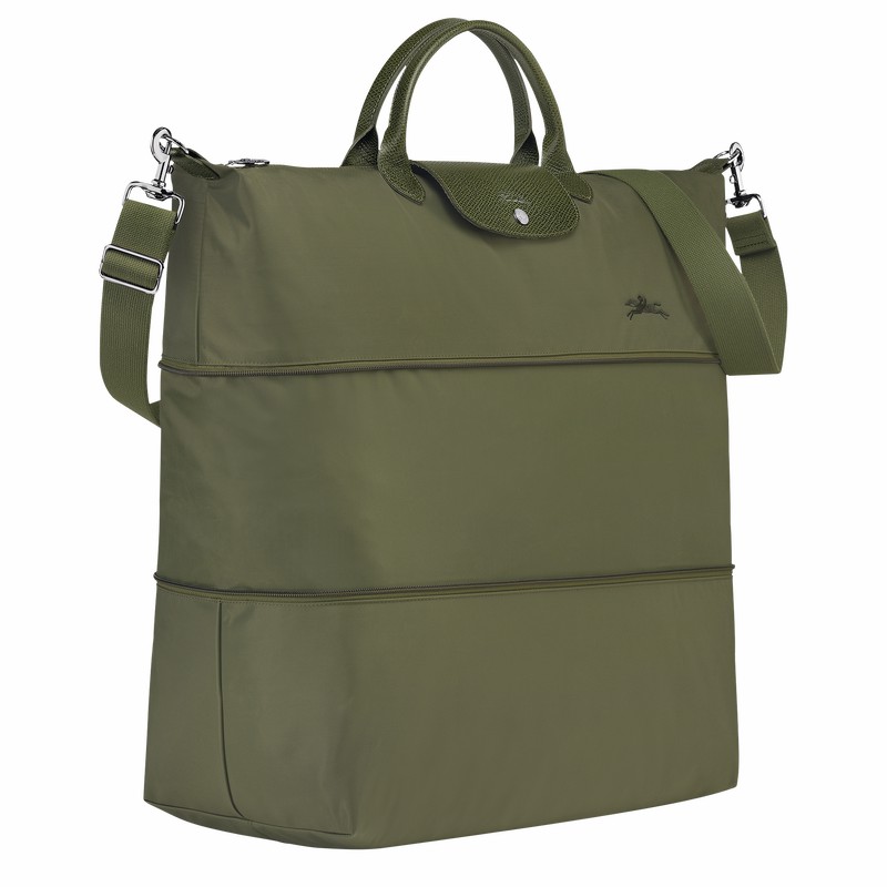 Longchamp Le Pliage Green Travel bag expandable - Recycled canvas Green | KSME12395