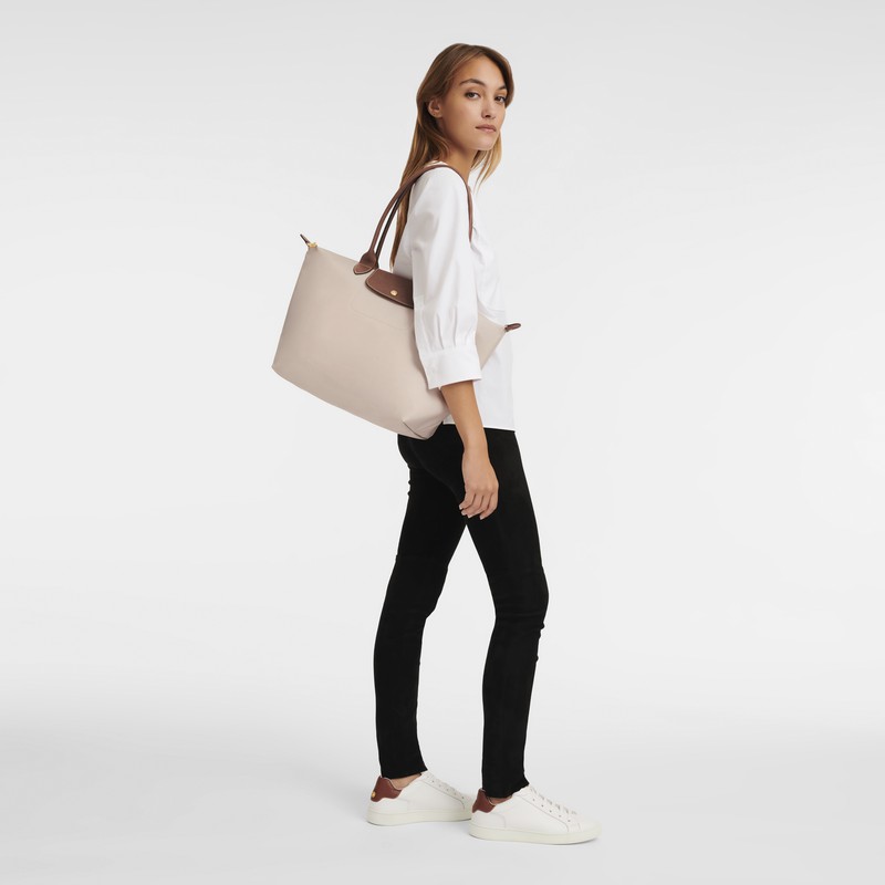 Longchamp Le Pliage Original L Tote bag - Recycled canvas White | SHGL26140