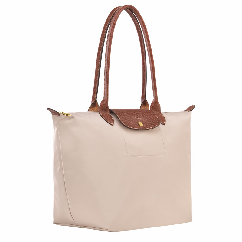 Longchamp Le Pliage Original L Tote bag - Recycled canvas White | SHGL26140