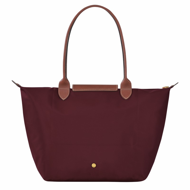 Longchamp Le Pliage Original L Tote bag - Recycled canvas Burgundy | IXLE52783