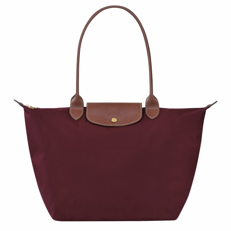 Longchamp Le Pliage Original L Tote bag - Recycled canvas Burgundy | IXLE52783