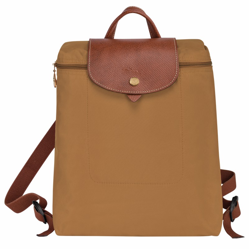 Longchamp Le Pliage Original M Backpack - Recycled canvas Khaki | HAZF54037