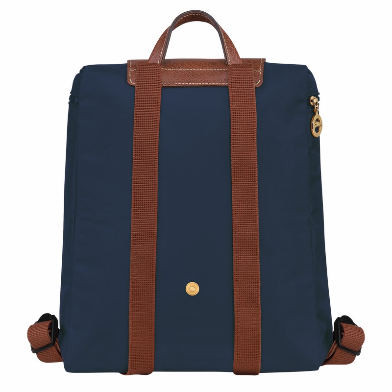 Longchamp Le Pliage Original M Backpack - Recycled canvas Navy | UXNZ70493