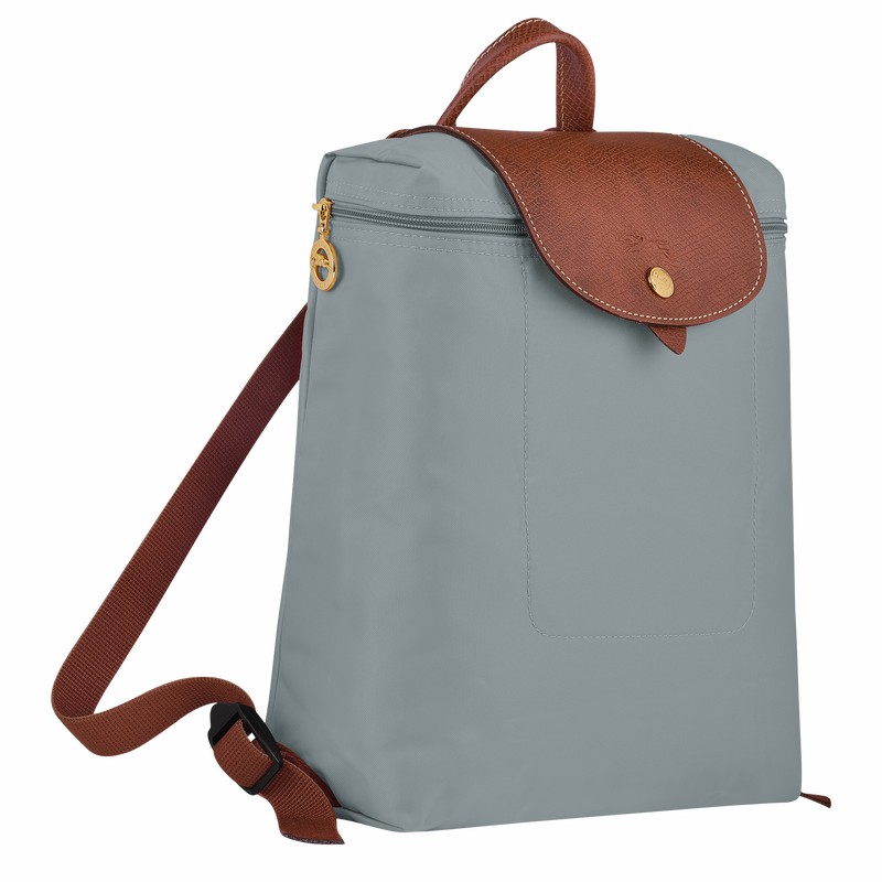 Longchamp Le Pliage Original M Backpack - Recycled canvas Grey | PWQE90316