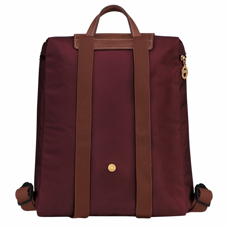 Longchamp Le Pliage Original M Backpack - Recycled canvas Burgundy | VXSL56139