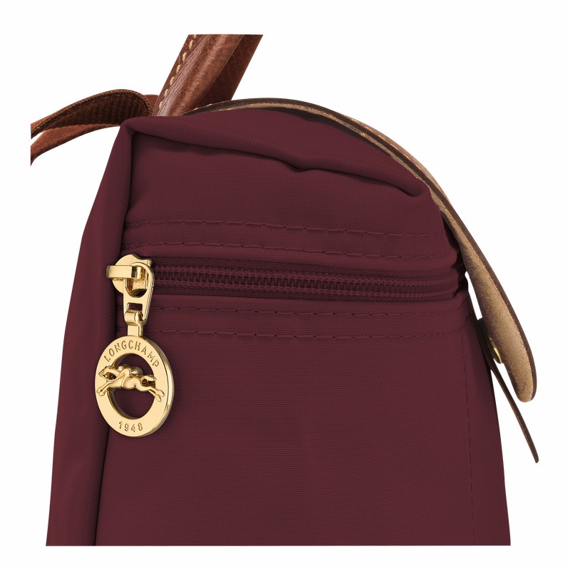 Longchamp Le Pliage Original M Backpack - Recycled canvas Burgundy | VXSL56139