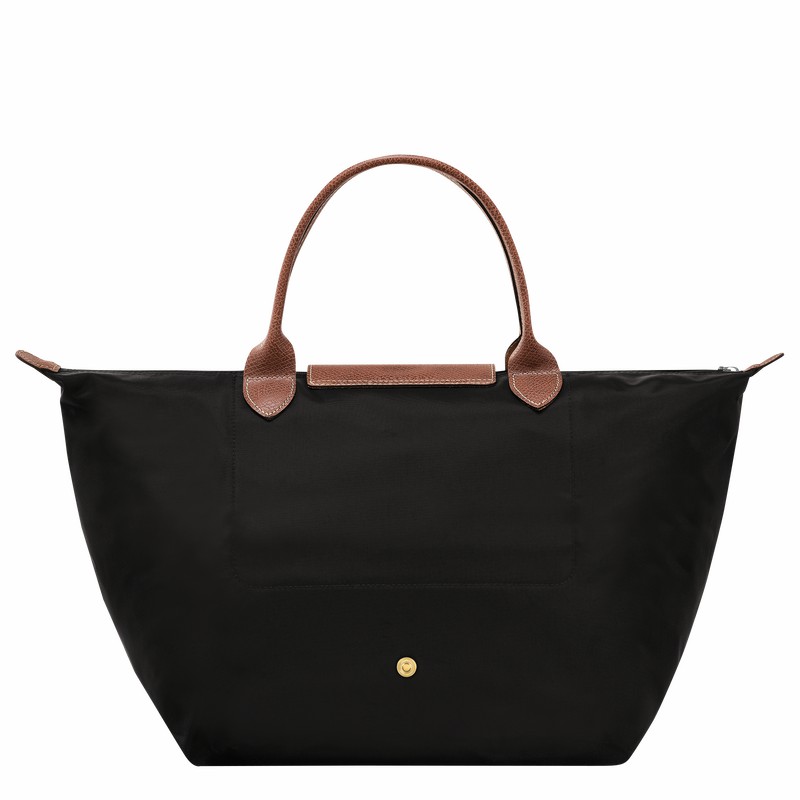 Longchamp Le Pliage Original M Handbag - Recycled canvas Black | JSQK36172