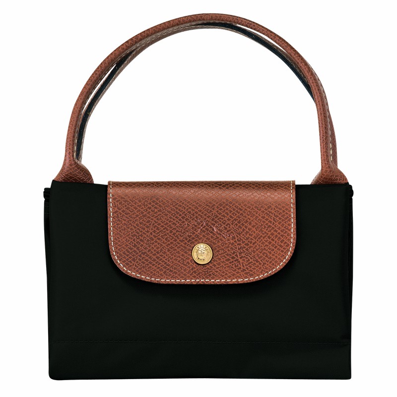 Longchamp Le Pliage Original M Handbag - Recycled canvas Black | JSQK36172