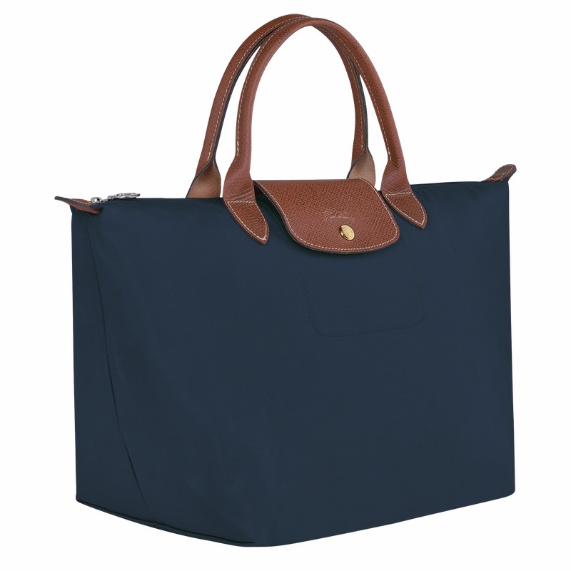 Longchamp Le Pliage Original M Handbag - Recycled canvas Navy | ZLOE05849