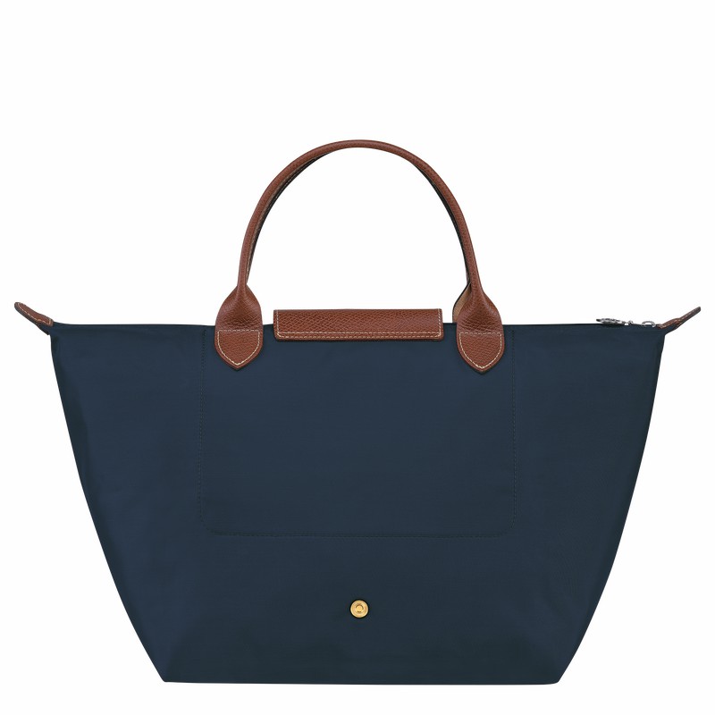 Longchamp Le Pliage Original M Handbag - Recycled canvas Navy | ZLOE05849