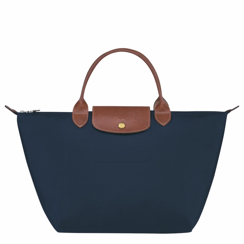 Longchamp Le Pliage Original M Handbag - Recycled canvas Navy | ZLOE05849