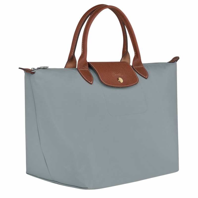 Longchamp Le Pliage Original M Handbag - Recycled canvas Grey | UVBJ01482