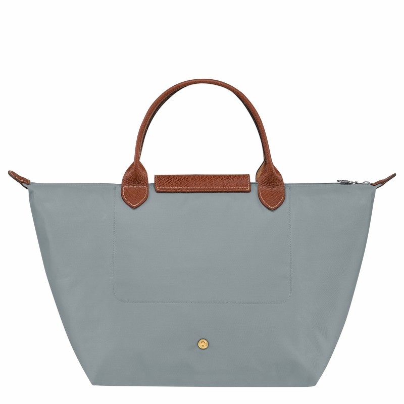 Longchamp Le Pliage Original M Handbag - Recycled canvas Grey | UVBJ01482