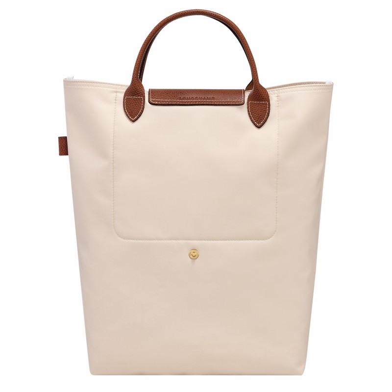 Longchamp Le Pliage Original M Tote bag - Canvas White | DHPQ20938