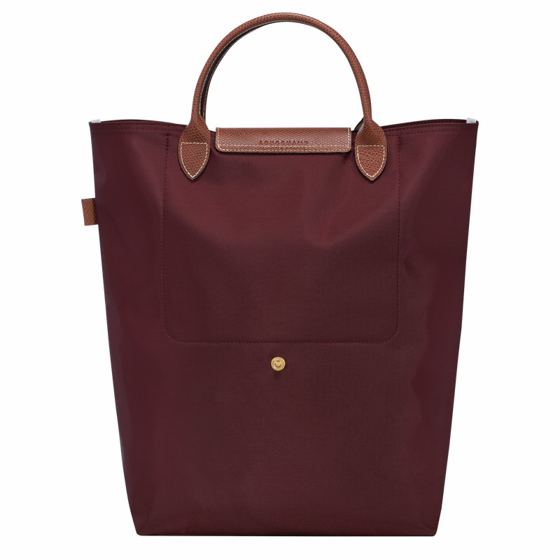 Longchamp Le Pliage Original M Tote bag - Canvas Burgundy | FQGO30276