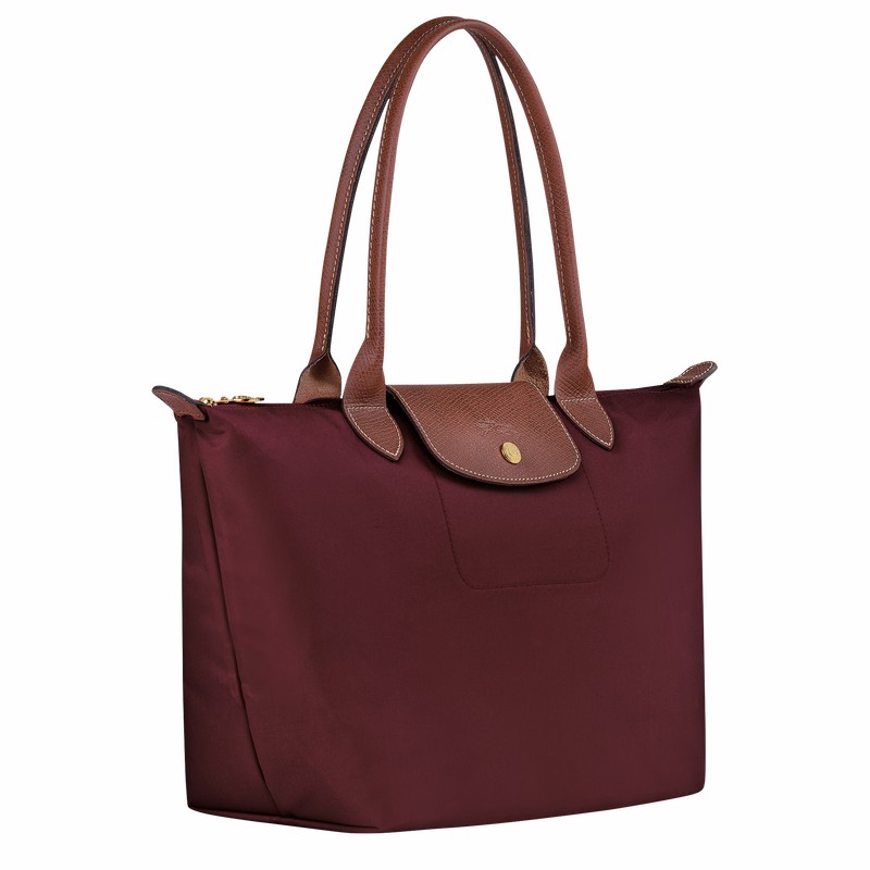 Longchamp Le Pliage Original M Tote bag - Recycled canvas Burgundy | LDAK60732