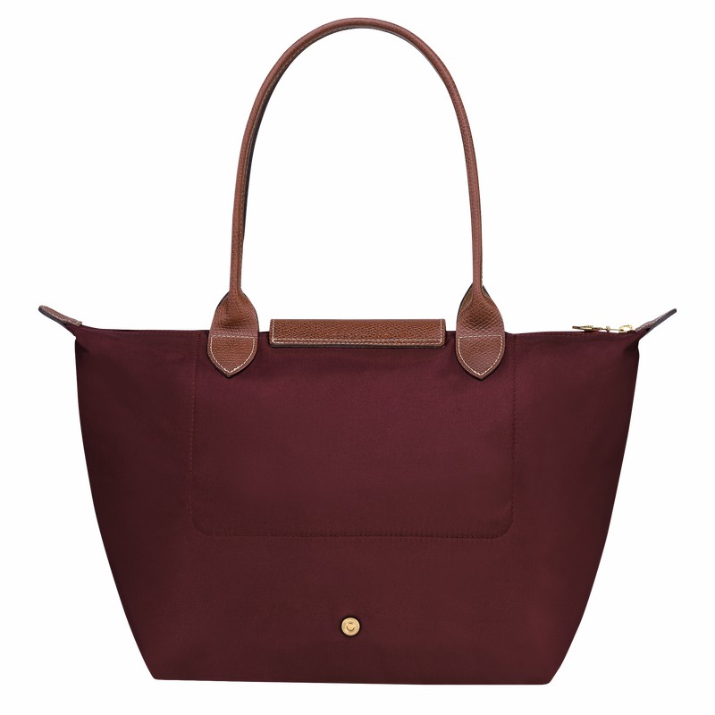 Longchamp Le Pliage Original M Tote bag - Recycled canvas Burgundy | LDAK60732