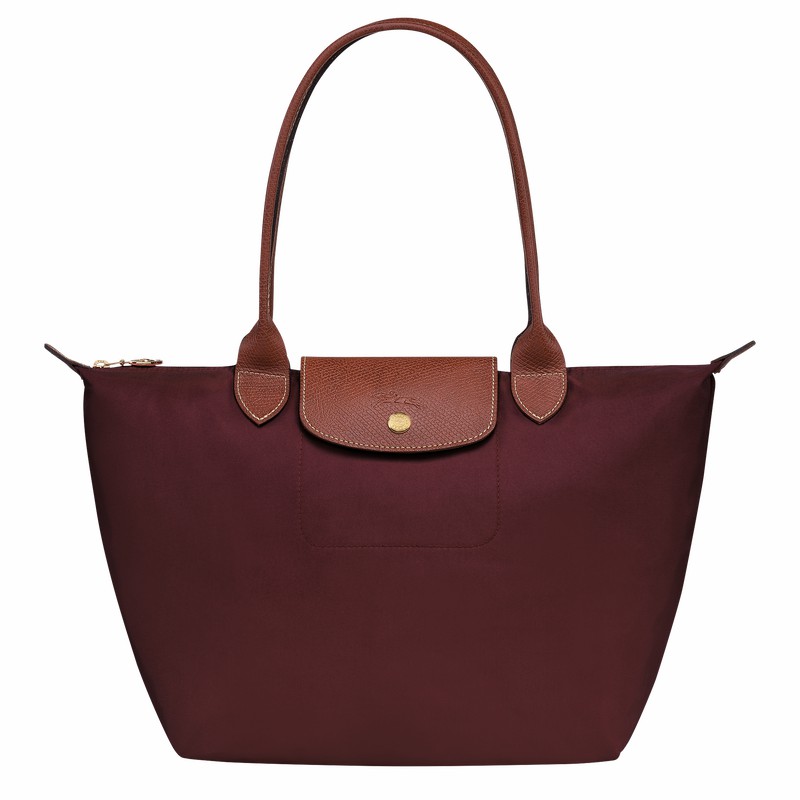 Longchamp Le Pliage Original M Tote bag - Recycled canvas Burgundy | LDAK60732