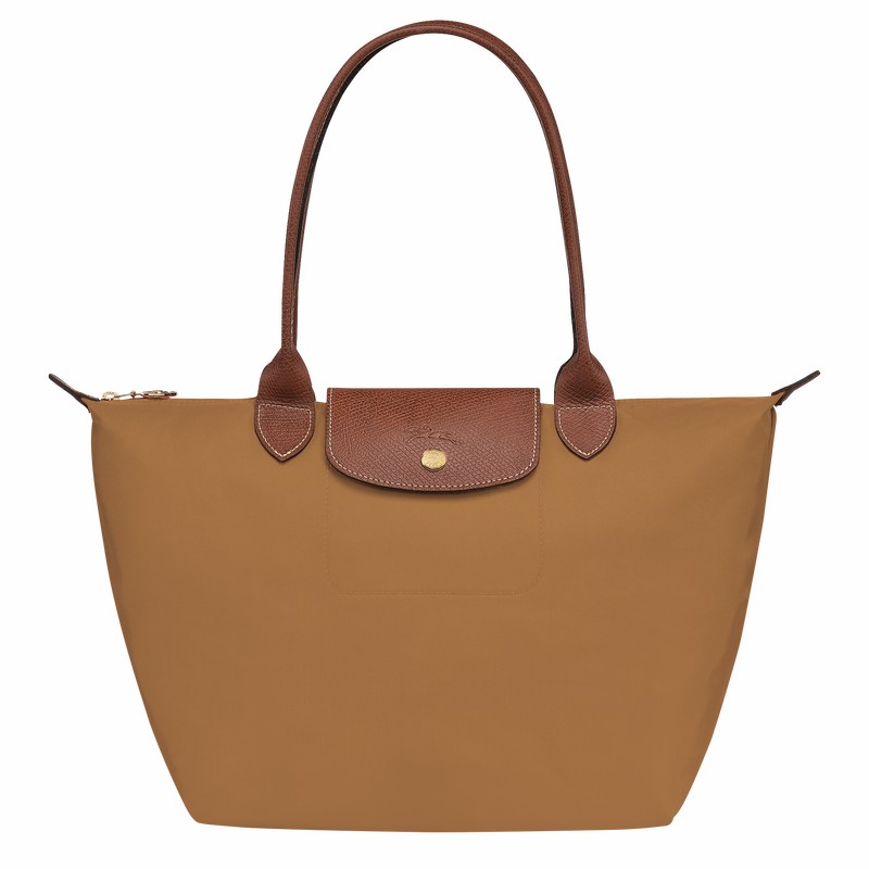 Longchamp Le Pliage Original M Tote bag - Recycled canvas Khaki | JQDF18634