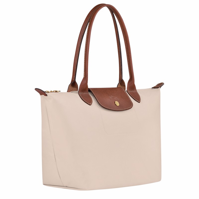 Longchamp Le Pliage Original M Tote bag - Recycled canvas White | BQCJ10243