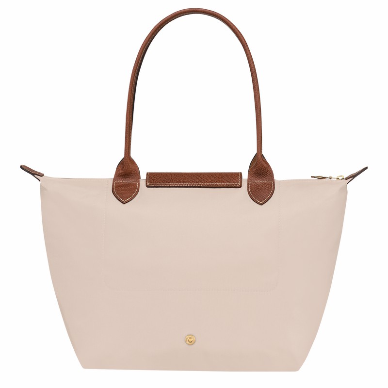 Longchamp Le Pliage Original M Tote bag - Recycled canvas White | BQCJ10243