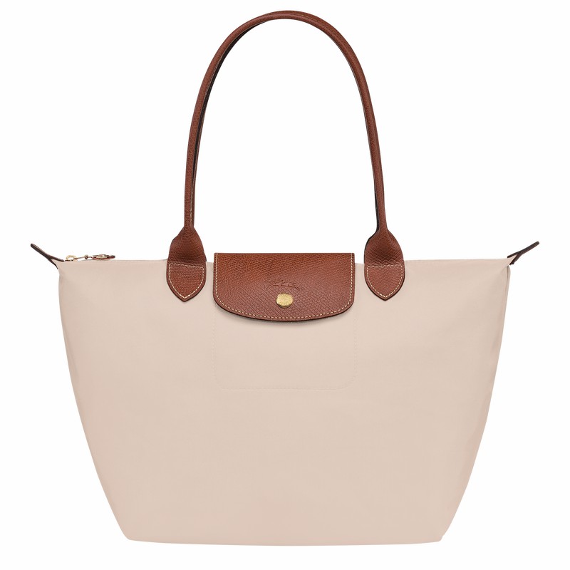 Longchamp Le Pliage Original M Tote bag - Recycled canvas White | BQCJ10243