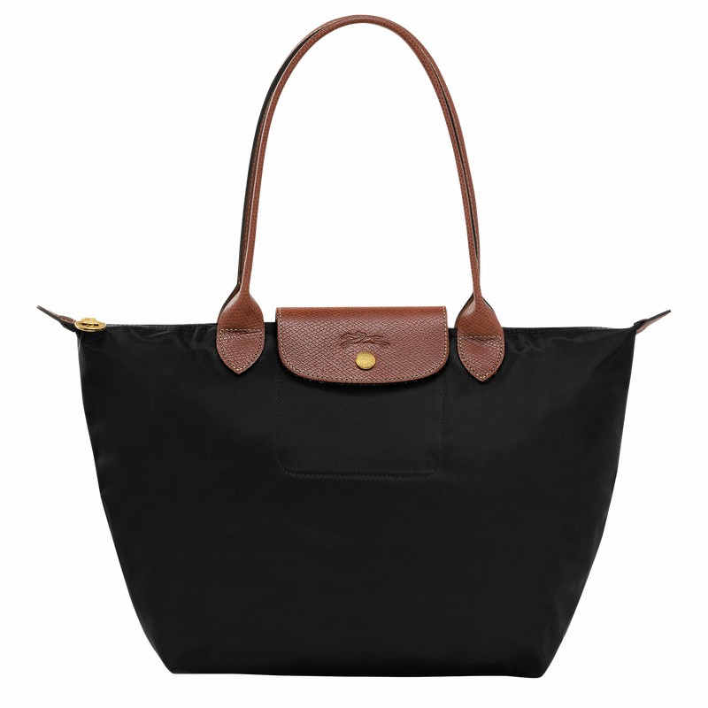 Longchamp Le Pliage Original M Tote bag - Recycled canvas Black | PJKD60458