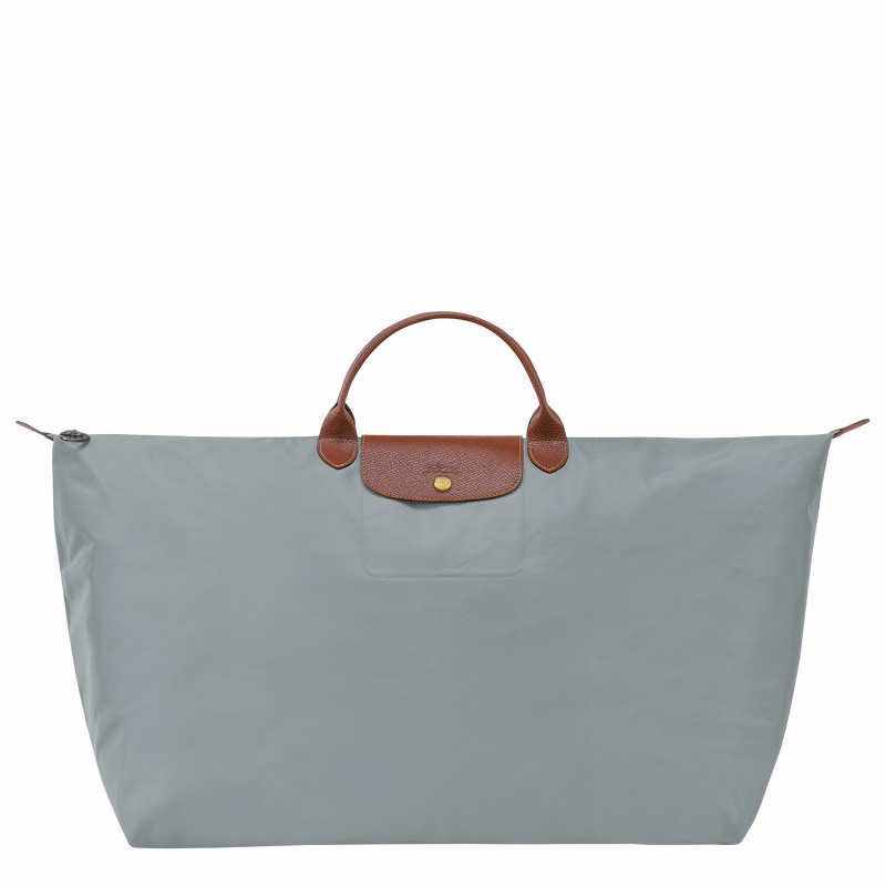 Longchamp Le Pliage Original M Travel bag - Recycled canvas Grey | BUES39580