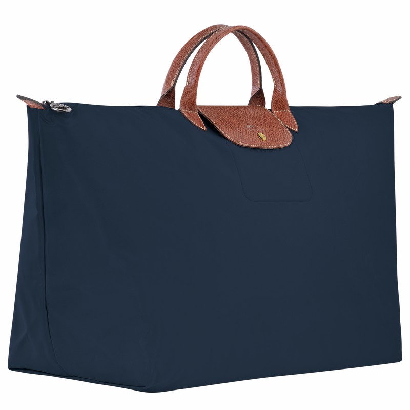 Longchamp Le Pliage Original M Travel bag - Recycled canvas Navy | RYAS86749