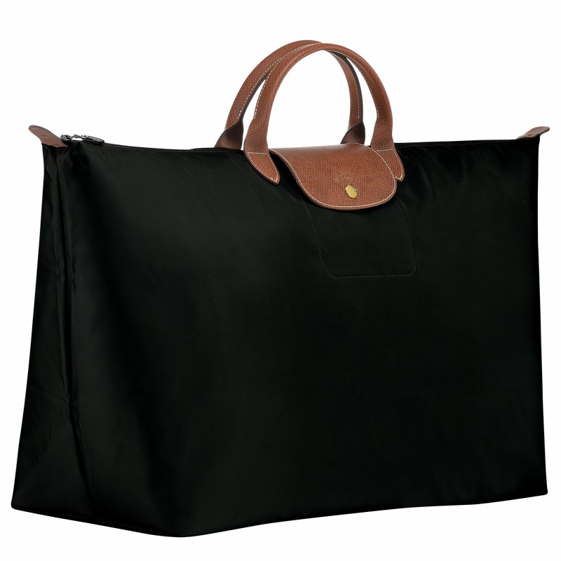 Longchamp Le Pliage Original M Travel bag - Recycled canvas Black | MXQU62458