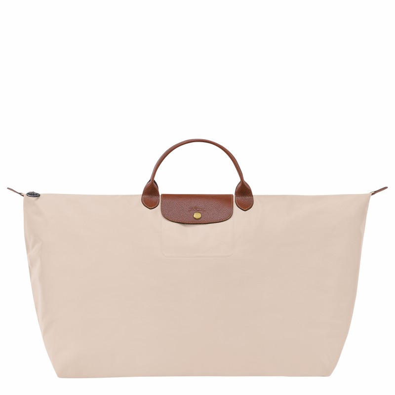 Longchamp Le Pliage Original M Travel bag - Recycled canvas White | RIHP45807