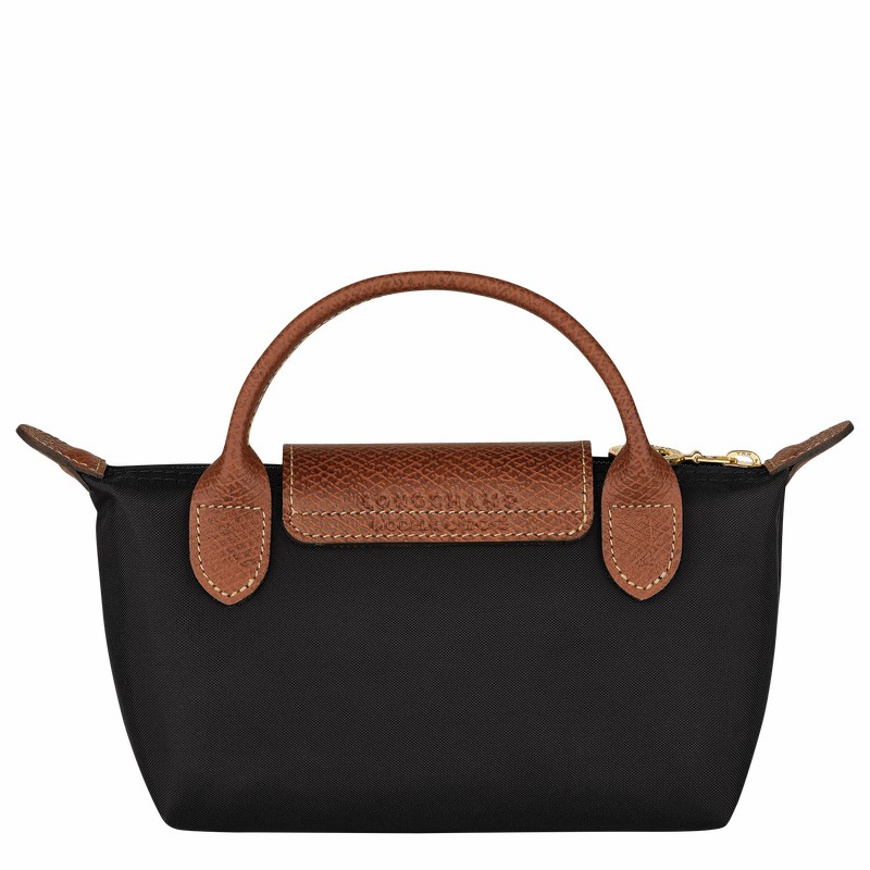 Longchamp Le Pliage Original Pouch with handle - Recycled canvas Black | LKCW51467