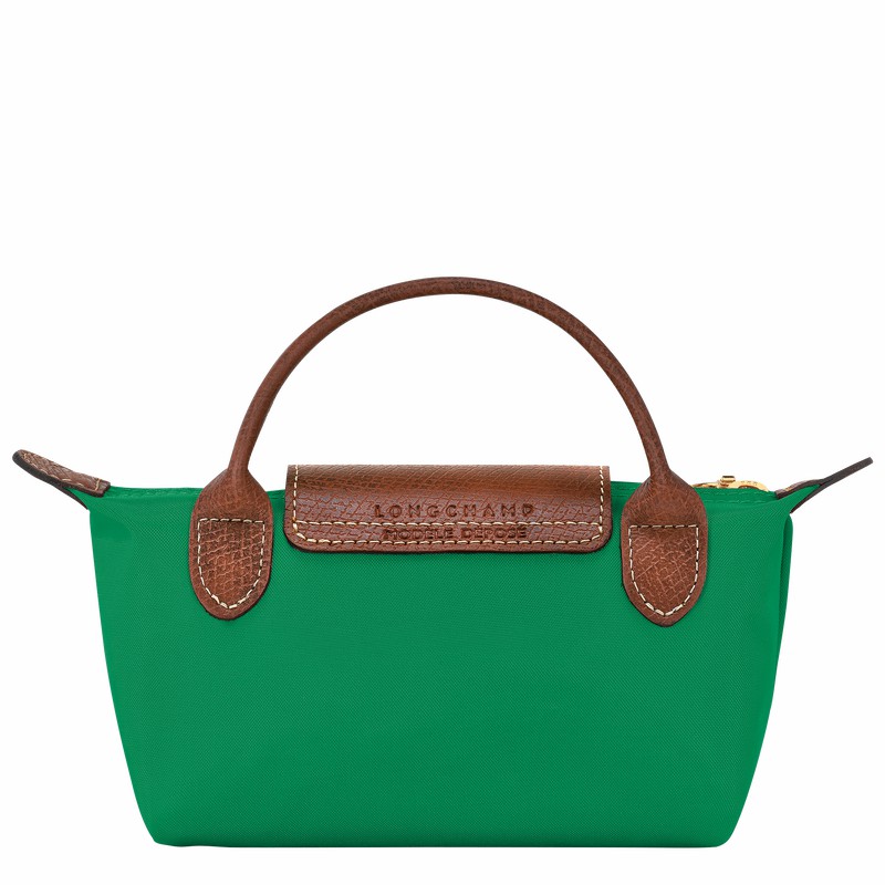 Longchamp Le Pliage Original Pouch with handle - Recycled canvas Green | WSUV09281