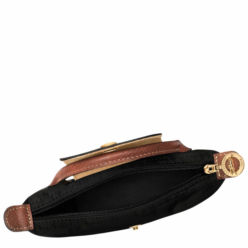 Longchamp Le Pliage Original Pouch with handle - Recycled canvas Black | QCHE59420