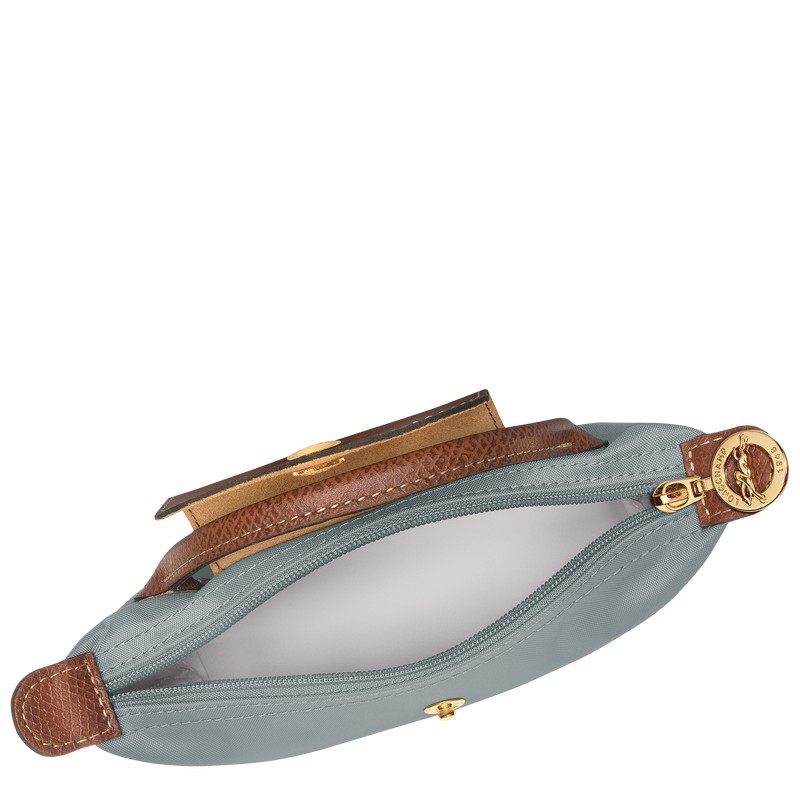 Longchamp Le Pliage Original Pouch with handle - Recycled canvas Grey | TIEP65127