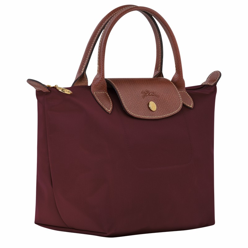 Longchamp Le Pliage Original S Handbag - Recycled canvas Burgundy | QAOX81637