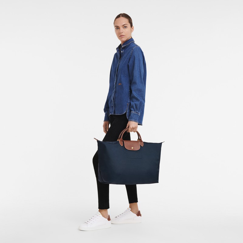 Longchamp Le Pliage Original S Travel bag - Recycled canvas Navy | GFIA38924