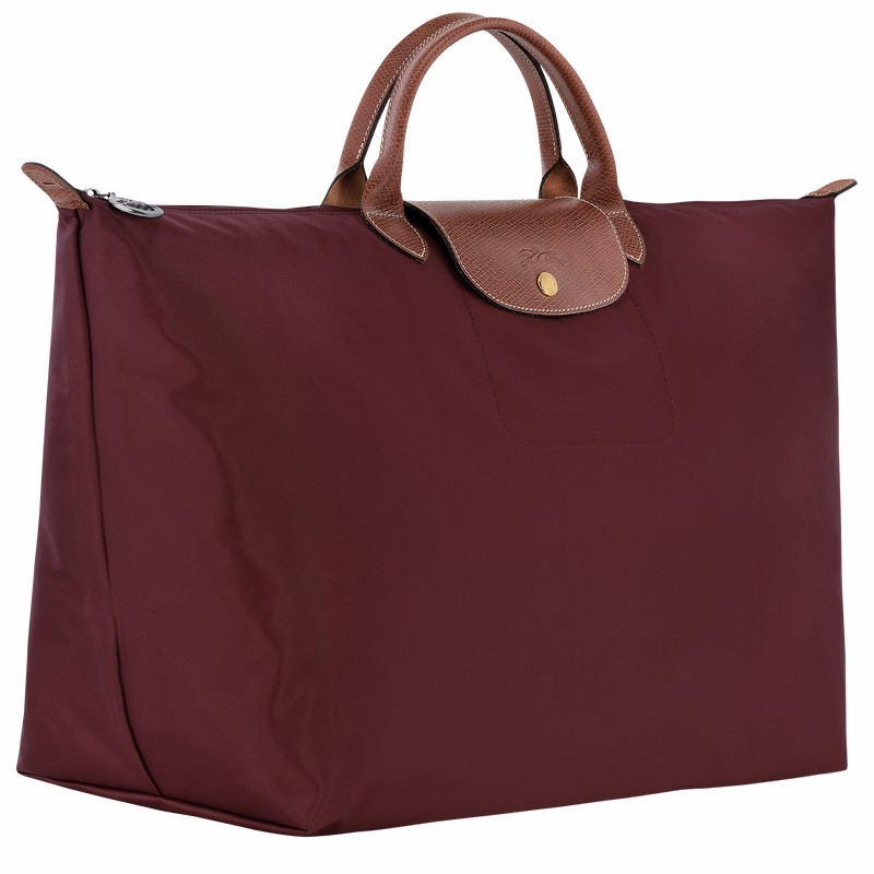 Longchamp Le Pliage Original S Travel bag - Recycled canvas Burgundy | QLTN38025