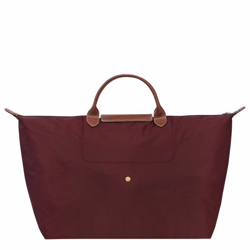 Longchamp Le Pliage Original S Travel bag - Recycled canvas Burgundy | QLTN38025